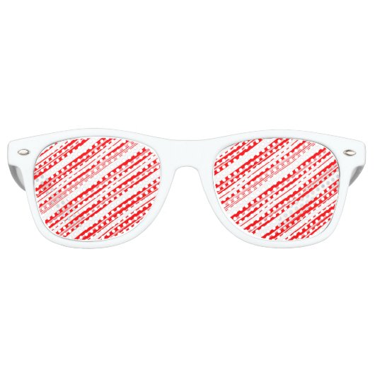 Yule Cool Candy Cane voor Donaldus Retro Zonnebril (Voorkant)