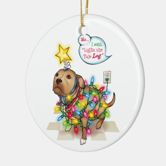 Yule Dog Ornament (Links)
