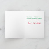 Yule Dog-Wenskaart Feestdagen Kaart (Binnen)