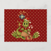 Yule Dragon Briefkaart (Voorkant)
