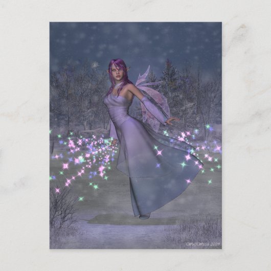 Yule Fairy Briefkaart (Voorkant)