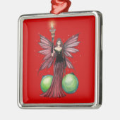 Yule Fairy kerstversiering Metalen Ornament (Links)