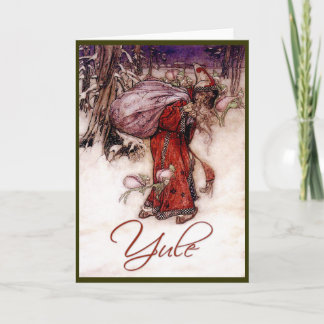 Yule Feestdagen Kaart