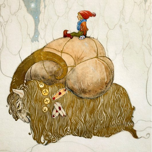  Yule Geitenkunst Kerst Kaart