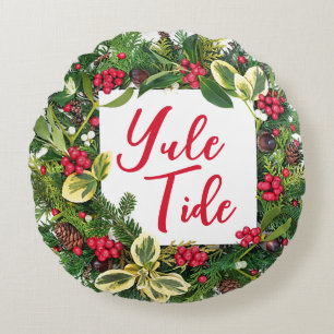 Yule Getij Ronde Kerst Sierkussen Rond Kussen