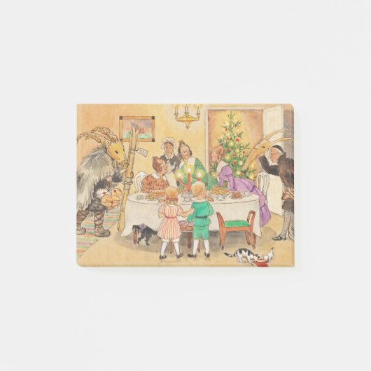 Yule Goat at at the Dinner Table Post-it® Notes (Voorkant)