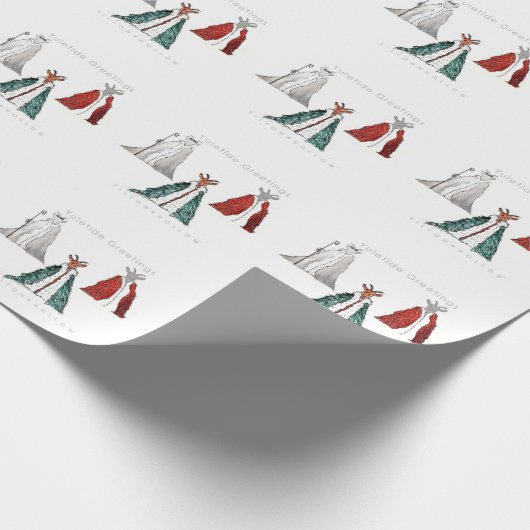 Yule Goat Gift Wrap Cadeaupapier (Hoek)