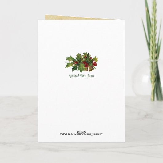 Yule Goat, Happy Yuletide Kaart (Achterkant)