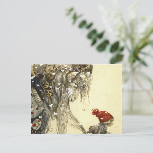 Yule Goat John Bauer Briefkaart (Staand voorkant)