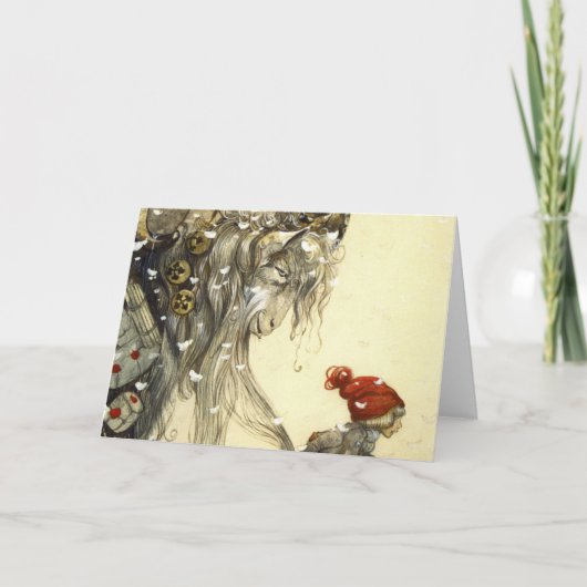 Yule Goat John Bauer Kaart (Voorkant)