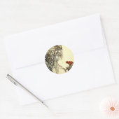 Yule Goat John Bauer Ronde Sticker (Envelop)