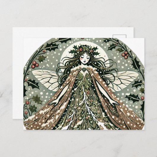 Yule Goddess Winter Solstice Briefkaart (Voorkant / Achterkant)