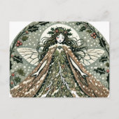 Yule Goddess Winter Solstice Briefkaart (Voorkant)
