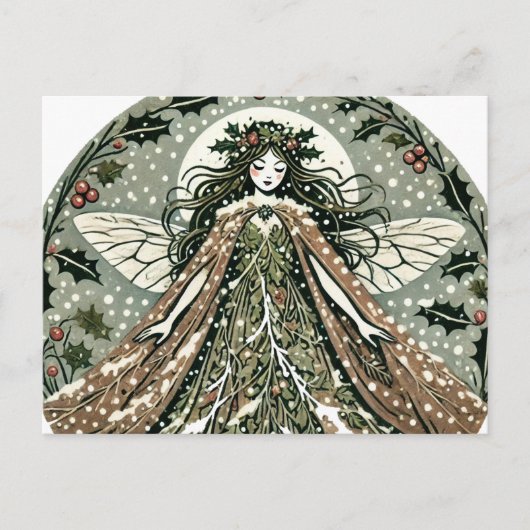 Yule Goddess Winter Solstice Briefkaart (Voorkant)