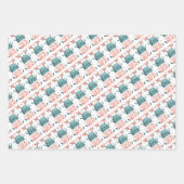 Yule Grote Leuke Kerst Verpakking Papieren Bladen Inpakpapier Vel (Voorkant)