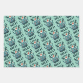 Yule Grote Leuke Kerst Verpakking Papieren Bladen Inpakpapier Vel (Voorkant 3)