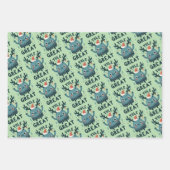 Yule Grote Leuke Kerst Verpakking Papieren Bladen Inpakpapier Vel (Voorkant 2)