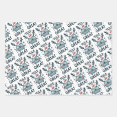 Yule Grote Leuke Kerst Verpakking Papieren Bladen Inpakpapier Vel (Voorkant)