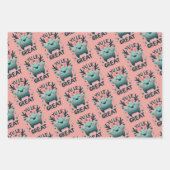 Yule Grote Leuke Kerst Verpakking Papieren Bladen Inpakpapier Vel (Voorkant 3)