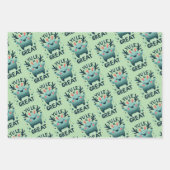 Yule Grote Leuke Kerst Verpakking Papieren Bladen Inpakpapier Vel (Voorkant 2)