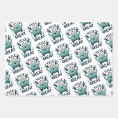 Yule Grote Leuke Kerst Verpakking Papieren Bladen Inpakpapier Vel (Voorkant)