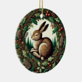 Yule Hare Keramisch Ornament (Rechts)