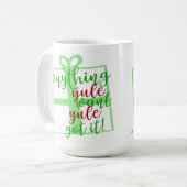 Yule Hebt Het Epische Kerstpret Fun Zeggen Koffiemok (Voorkant links)