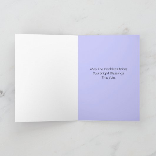 Yule - Hecate zegeningen Feestdagen Kaart (Binnen)