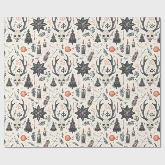 Yule, heidens, Noords, Zonnewende, Winter, Kerstmi Cadeaupapier (Vlak)