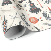 Yule, heidens, Noords, Zonnewende, Winter, Kerstmi Cadeaupapier (Rol Hoek)