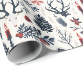 Yule, heidens, Noords, Zonnewende, Winter, Kerstmi Cadeaupapier (Rol Hoek)