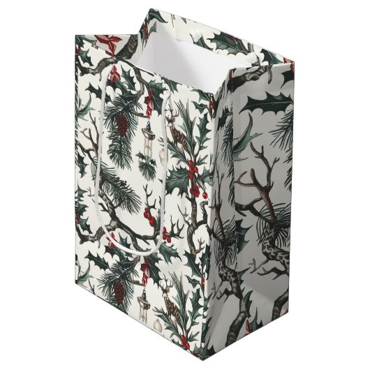 Yule, heidens, Noords, Zonnewende, Winter, Kerstmi Medium Cadeauzakje (Voorkant Gekanteld)