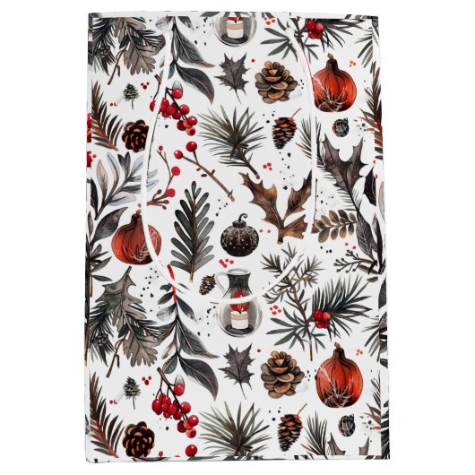 Yule, heidens, Noords, Zonnewende, Winter, Kerstmi Medium Cadeauzakje (Voorkant)