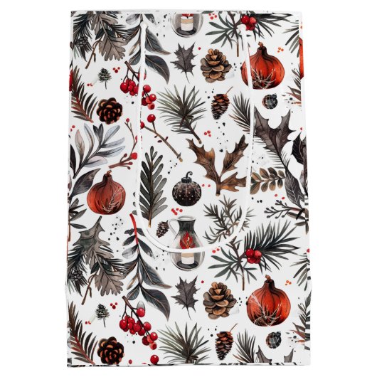 Yule, heidens, Noords, Zonnewende, Winter, Kerstmi Medium Cadeauzakje (Achterkant)