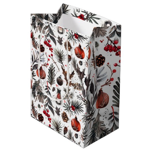 Yule, heidens, Noords, Zonnewende, Winter, Kerstmi Medium Cadeauzakje (Achterkant Gekanteld)