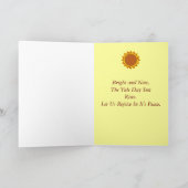 Yule, Heilige Yule Feestdagen Kaart (Binnen)