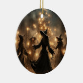 Yule Heks Kerstmis Keramisch Ornament (Rechts)