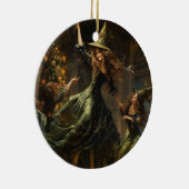 Yule Heks Kerstmis Keramisch Ornament (Rechts)