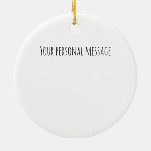 Yule Heks Kerstmis Keramisch Ornament (Achterkant)