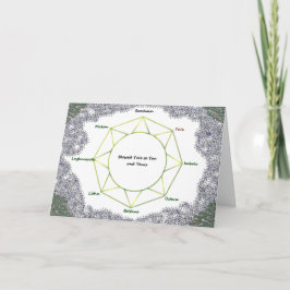 Yule Holiday Greeting Kaart