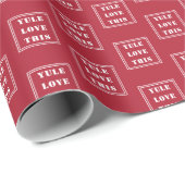 YULE HOU VAN DEZE eenvoudige typografie Cadeaupapier (Rol Hoek)