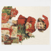 Yule hou van het verleden Kerstmis Deken (Voorkant (Horizontaal))