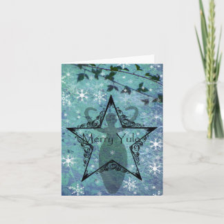 yule kaartgodin feestdagen kaart