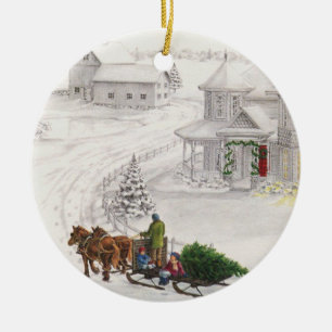 Yule Keramisch Ornament