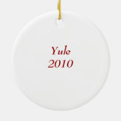 Yule Keramisch Ornament (Achterkant)