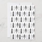 Yule kerstboom gepersonaliseerd feestdagenkaart (Achterkant)