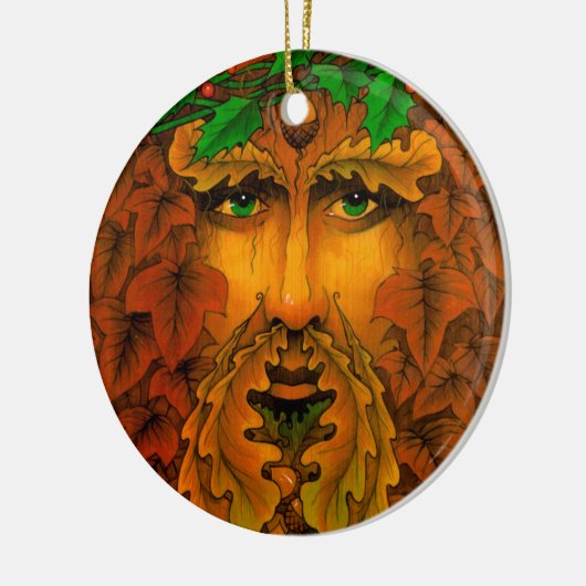 Yule King Keramisch Ornament (Links)