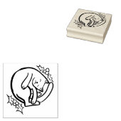Yule Kitty Cat Rubberstempel (Gestempeld)