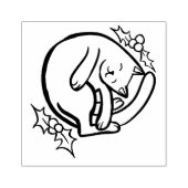 Yule Kitty Cat Rubberstempel (Afrduk)