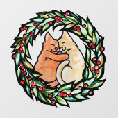 Yule Kitty Cats Raamsticker (Vel)